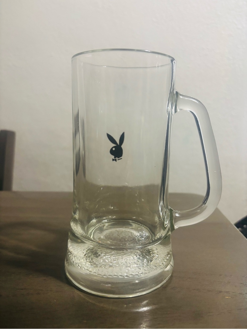 Vintage Playboy Club Beer Mug with Black Logo